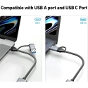 PremiumCord USB-C to USB-A -adapteri Gigabit 10/100/1000Mbps 15cm (ku31ether07) PremiumCord USB-C to USB-A -adapteri Gigabit 10/100/1000Mbps 15cm (ku31ether07)