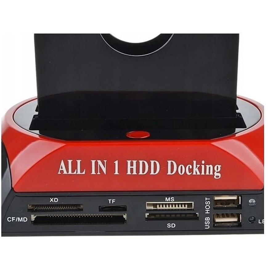 SATA diskdziņu pieslēgšanas stacija, kartes lasītājs 2,5' 3,5' IDE HDD SSD USB 3.0 – 3