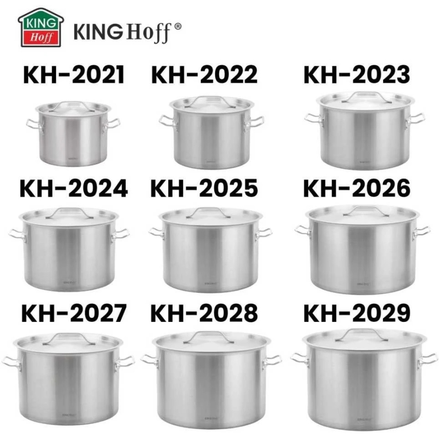 Gastronorm pot, roostevaba teras, läbimõõt 30 cm, 14 l, kinghoff, kh-2022 – 2