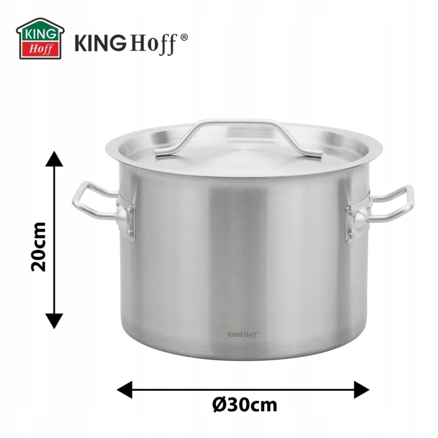 Gastronorm pot, roostevaba teras, läbimõõt 30 cm, 14 l, kinghoff, kh-2022 – 5