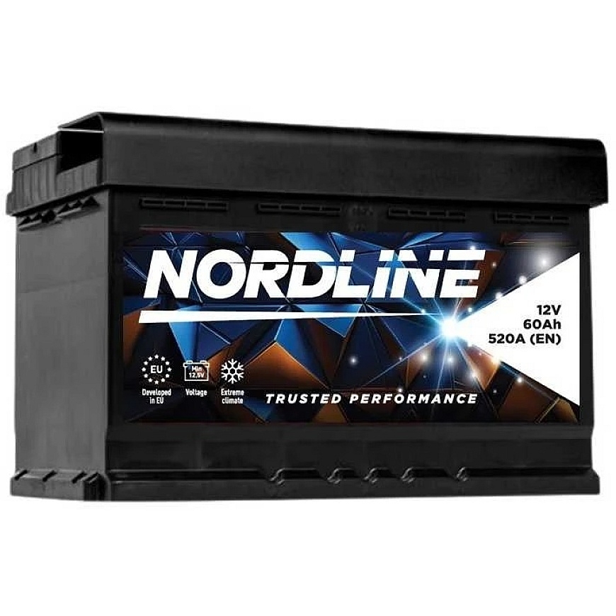 NORDLINE akumuliatorius 60AH 12V 520A 241X175X175