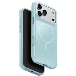 UNIQ Clario -kuori iPhone 18 Pro Max / 17 Pro Max Magclick Charging, ekologinen mintunvihreä.