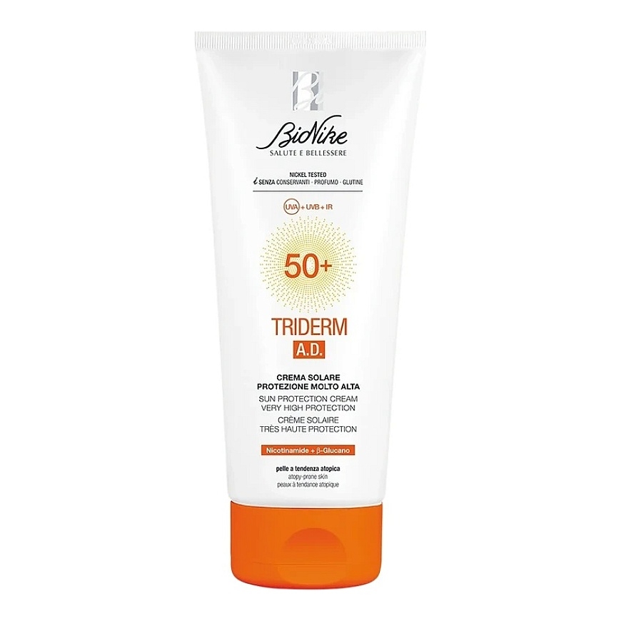 BioNike Triderm A.D. Hydrating & Protecting Sunscreen Cream SPF 50, 200 ml