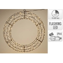 Mondex KOOPMAN DECORATIVE WREATH PADANGA 720LED 50CM BLACK Mondex KOOPMAN DECORATIVE WREATH PADANGA 720LED 50CM BLACK