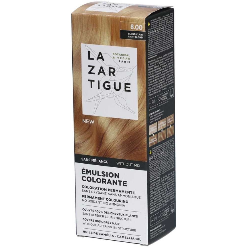 Lazartigue La Couleur Absolue Pysyvä Hiusväri 8.00 Vaaleanvaalea, 60 ml
