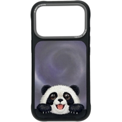 NIMMY case BIG EYED LYING GIANT PANDA compatible with MagSafe for IPHONE 18 Pro Max/17 Pro Max black