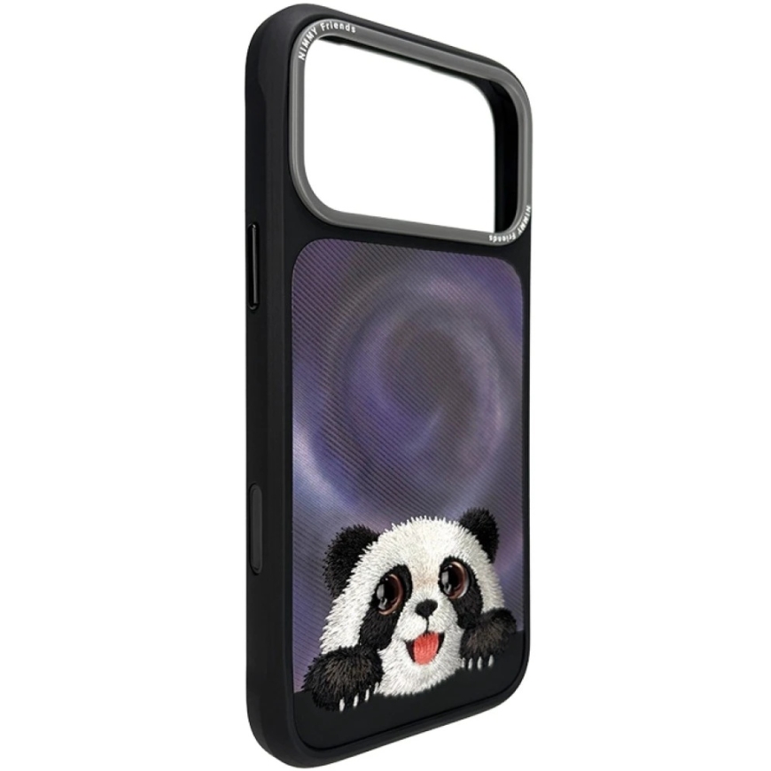 Dēklis NIMMY case BIG EYED LYING GIANT PANDA saderīgs ar MagSafe IPHONE 18 Pro Max/17 Pro Max melns – 3