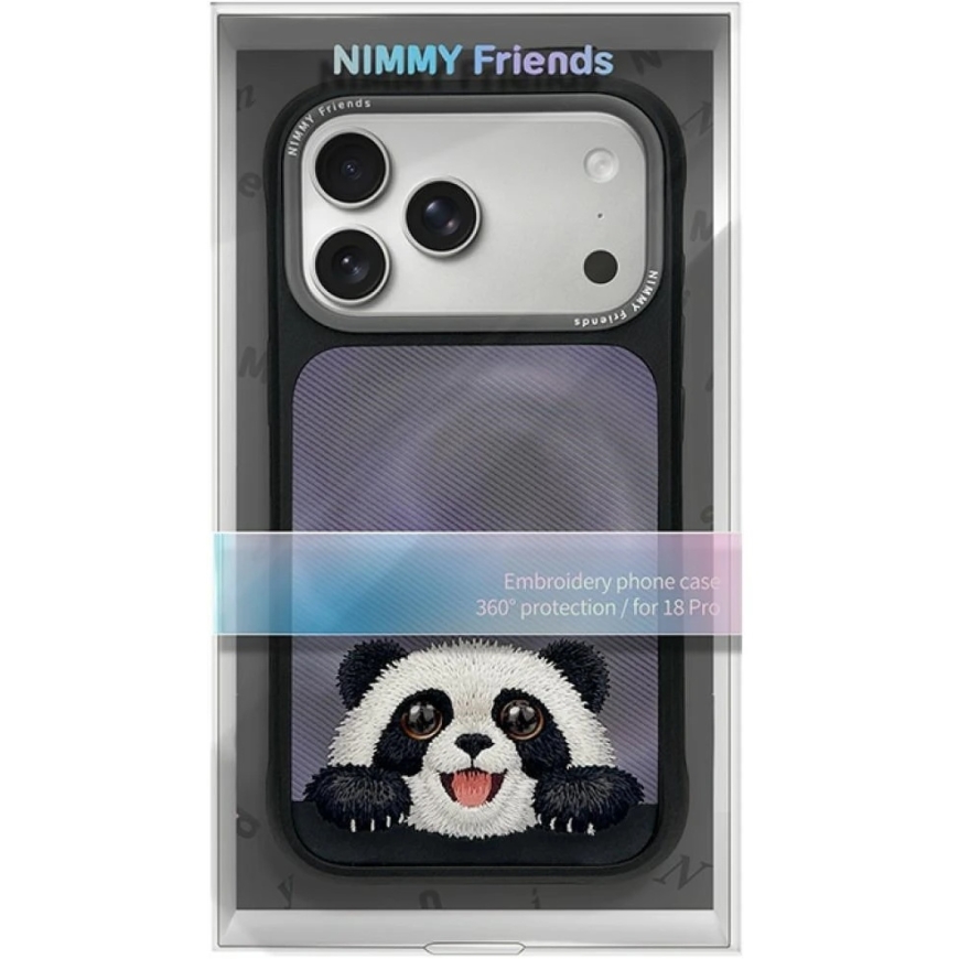 NIMMY case BIG EYED LYING GIANT PANDA compatible with MagSafe for IPHONE 18 Pro Max/17 Pro Max black – 5