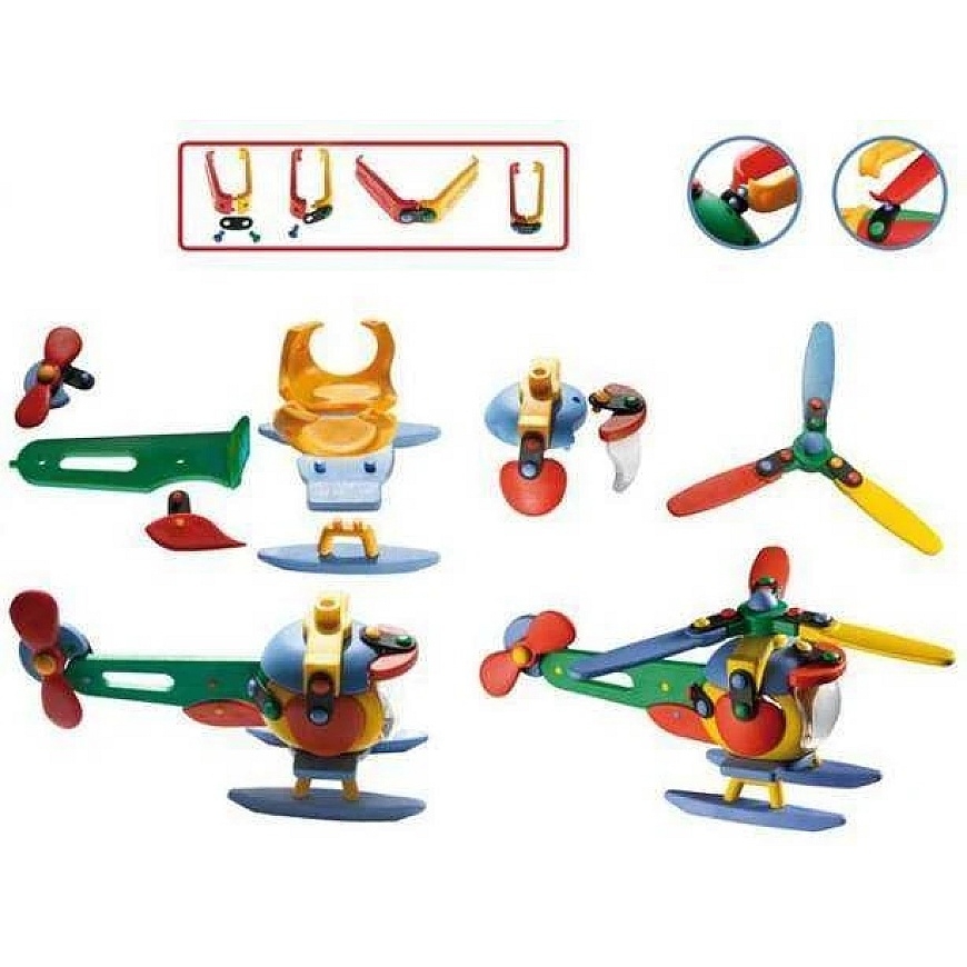 Mic-o-Mic - Construction Toys Linksmas Constructor - Helicopter – 3