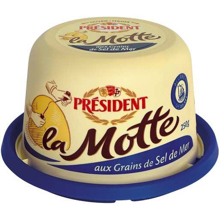 PRESIDENT La Motte või, meresoola, 80% rasva, 250g