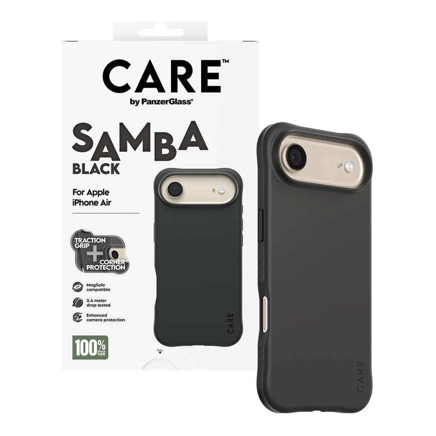 PanzerGlass CARE™ by ® Samba Case Black w. MagSafe iPhone Air – 5
