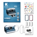 KIDYWOLF instant camera with thermal printing, blue, K-PRINT-BU KIDYWOLF instant camera with thermal printing, blue, K-PRINT-BU
