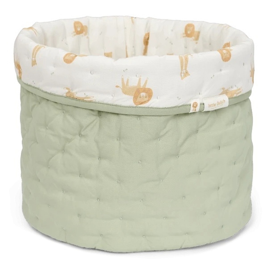 Little Dutch Storage Basket Medium 'Safari Leo' quilted