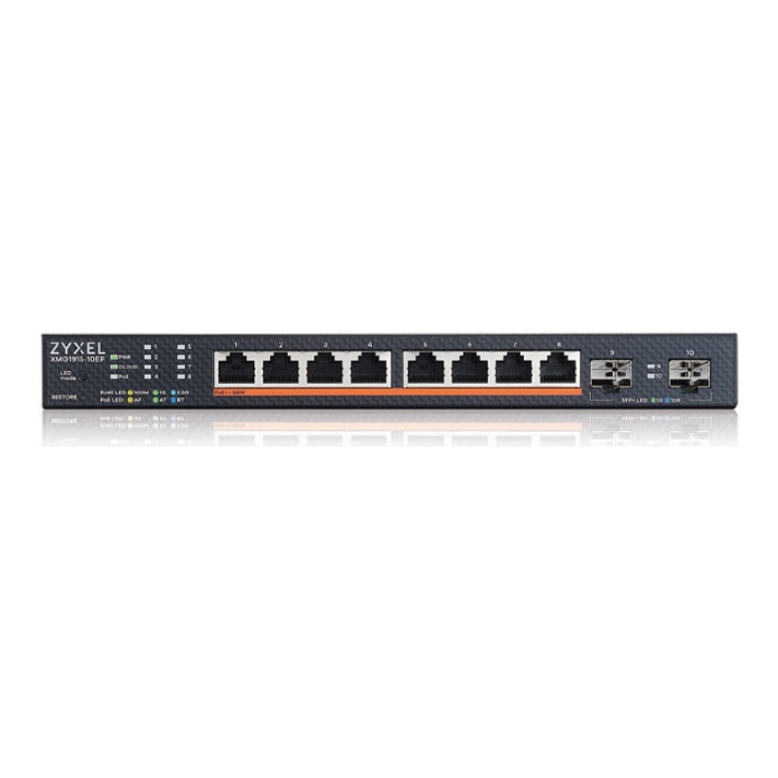 Zyxel XMG1915-10EP Juhitav L2 2.5G Ethernet (100/1000/2500) Power over Ethernet tugi