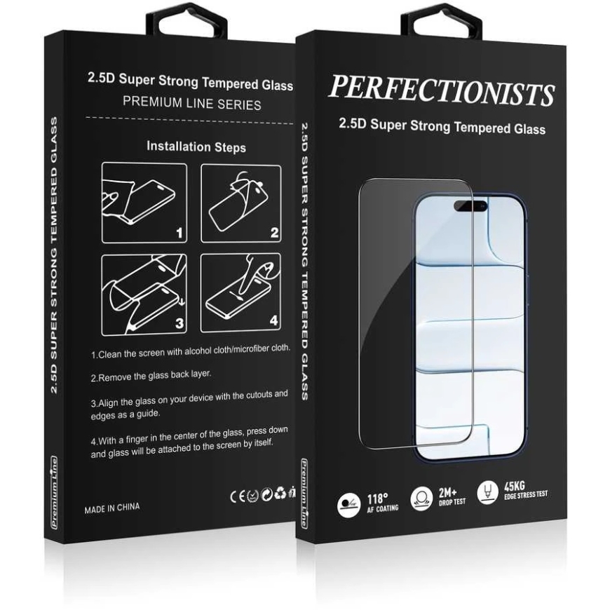 Perfectionists LCD aizsargstikliņš Perfectionists 2.5D
