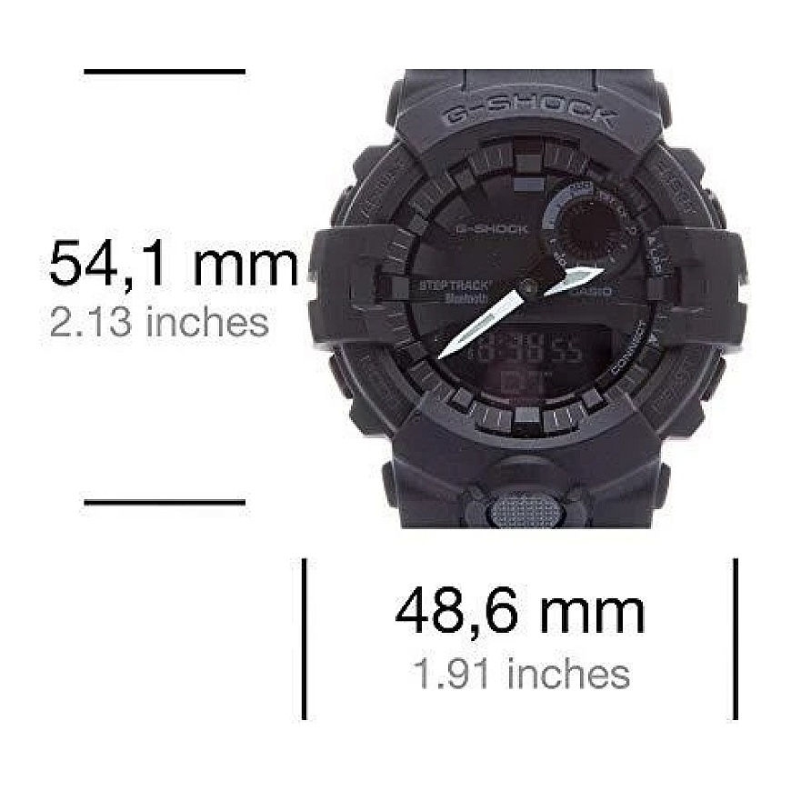 Casio GBA-800-1AER analog watch Quartz Plug Black – 3