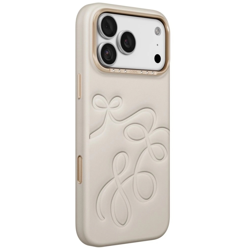 UNIQ Coehl Cloude -kotelo, joka on suunniteltu iPhone 18 Pro Max / 17 Pro Max -mallille, magneettisen latauksen kanssa, hiekanvä – 3