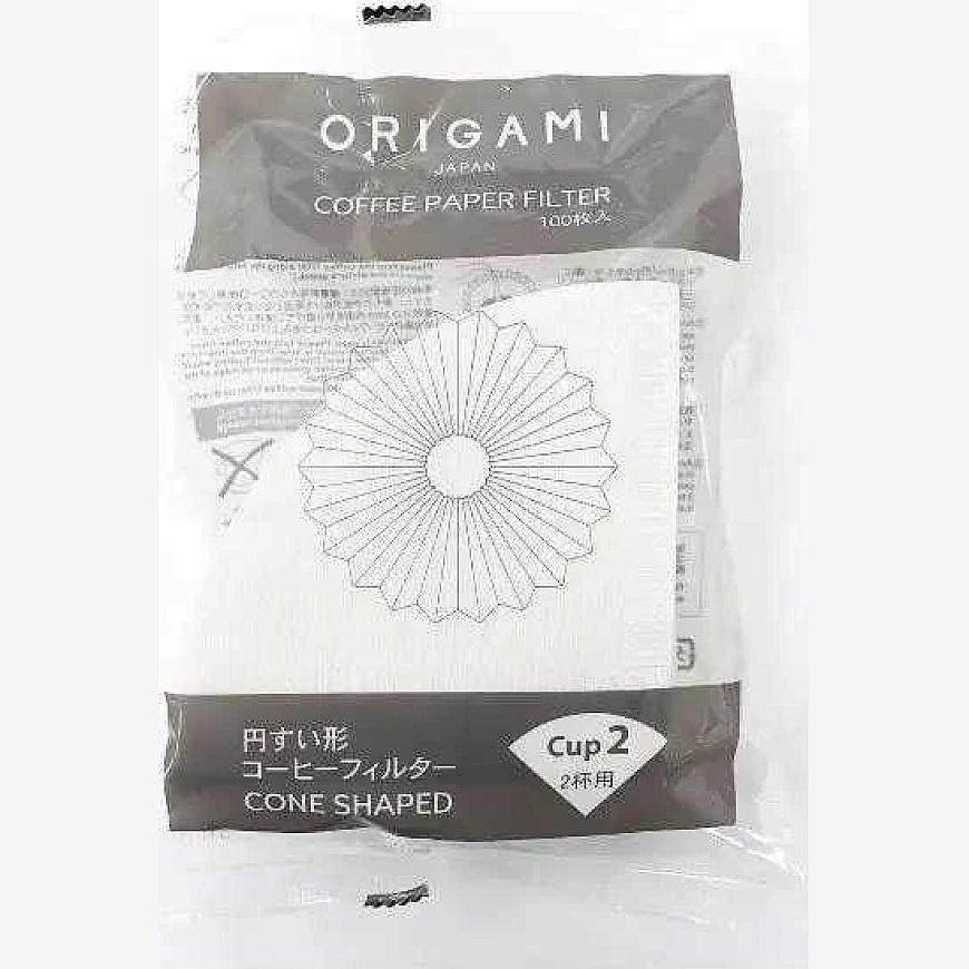 Origami S paper filters – cone-shaped, 100 pcs.