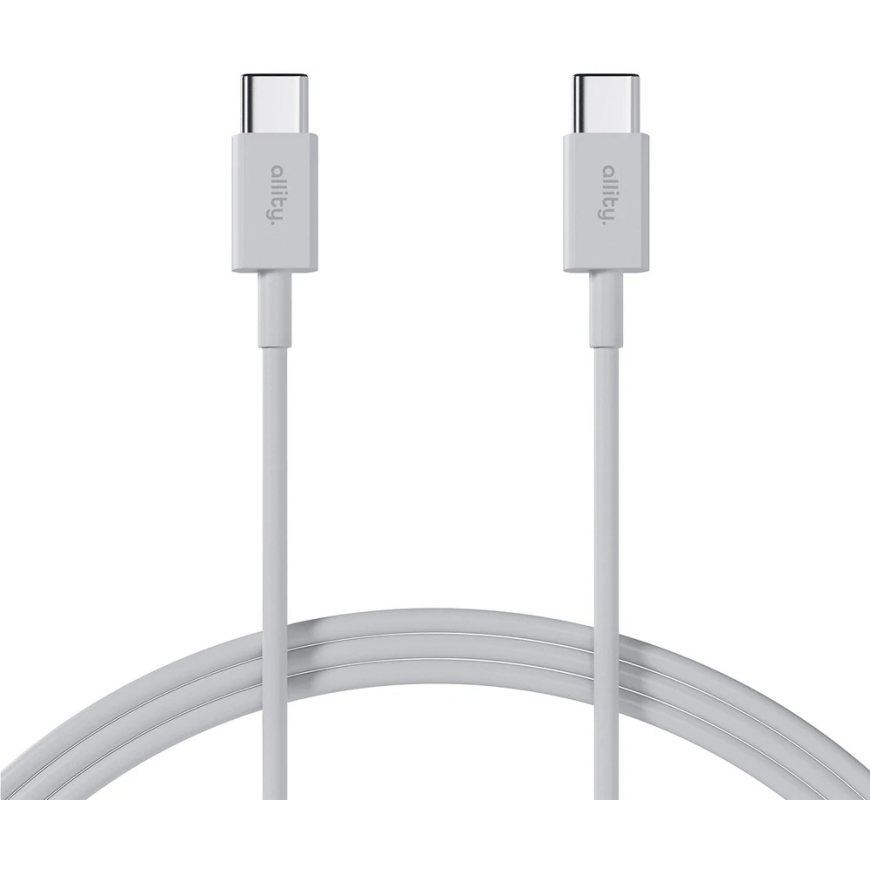 „Allity“ kabelis AUC-03 USB-C - USB-C 1,0 m 100W baltas – 3