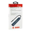 Equip 133487 keskitin USB 3.2 Gen 1 (3.1 Gen 1) Type-C 5000 Mbit/s musta, Harmaa Equip 133487 keskitin USB 3.2 Gen 1 (3.1 Gen 1) Type-C 5000 Mbit/s musta, Harmaa