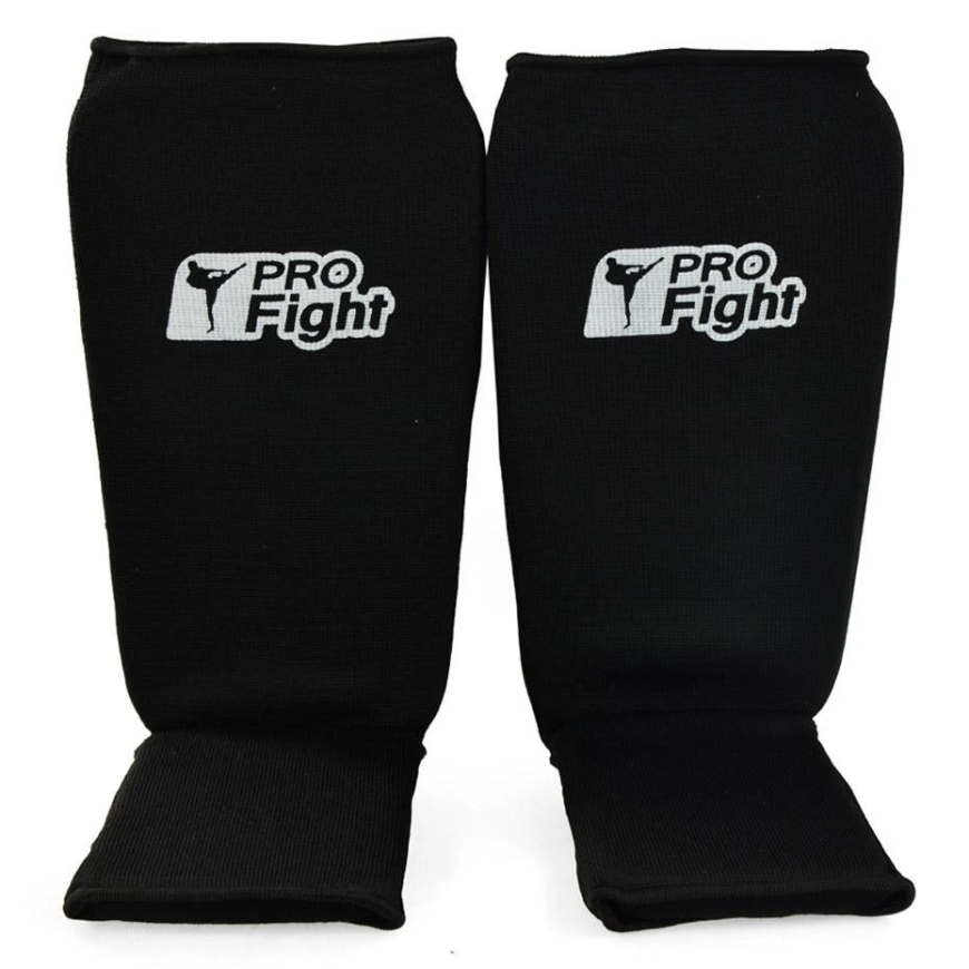 Step Profight Cotton 1104 juoda (L) blauzdų apsauga
