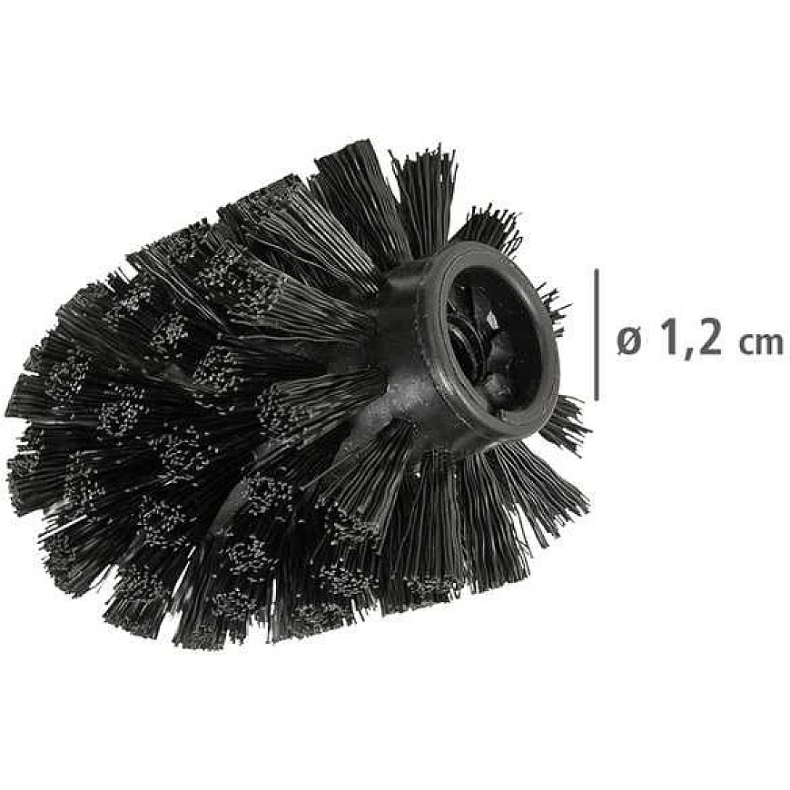 Replaceable WENKO toilet brush heads, 10-piece set, Ø 8 cm – 3