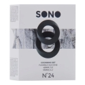 Sono By Shots Sono 2 erection rings for group member's penis. Sono By Shots Sono 2 erection rings for group member's penis.