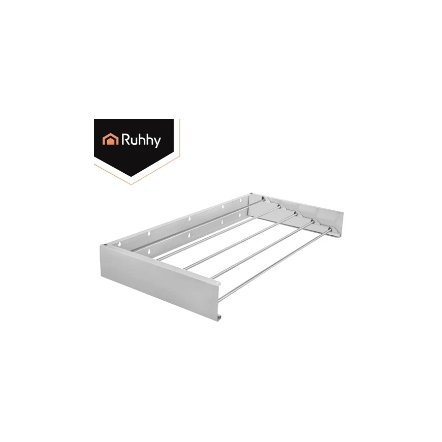 Ruhhy 80 cm wall-mounted clothes drying rack. – 5