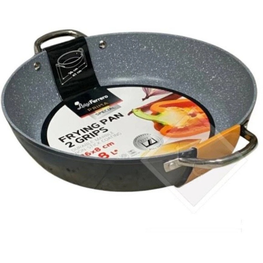 Luigi Ferrero Prima Special FR-3680 pot with two handles 6.8 l 36 x 8 cm