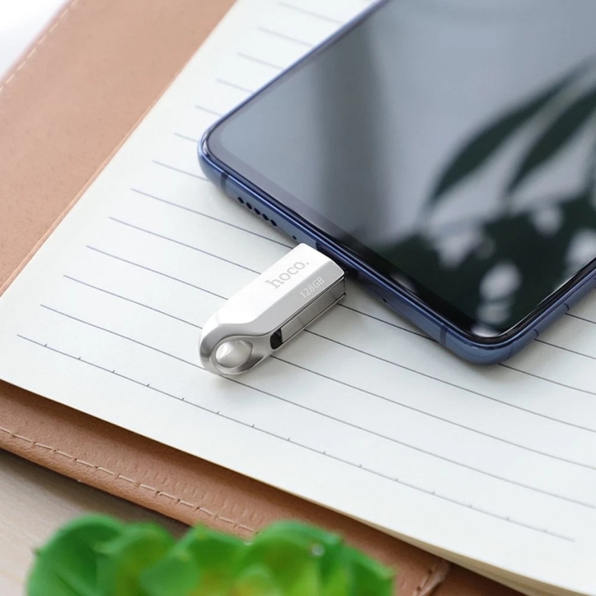 HOCO USB A + USB C UD8 128GB USB3.0 mälupulk – 4