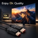 Qoltec DisplayPort v2.1 kabelis vīriešu | DisplayPort v2.1 vīriešu | 8K | 54G | 1.5m Qoltec DisplayPort v2.1 kabelis vīriešu | DisplayPort v2.1 vīriešu | 8K | 54G | 1.5m