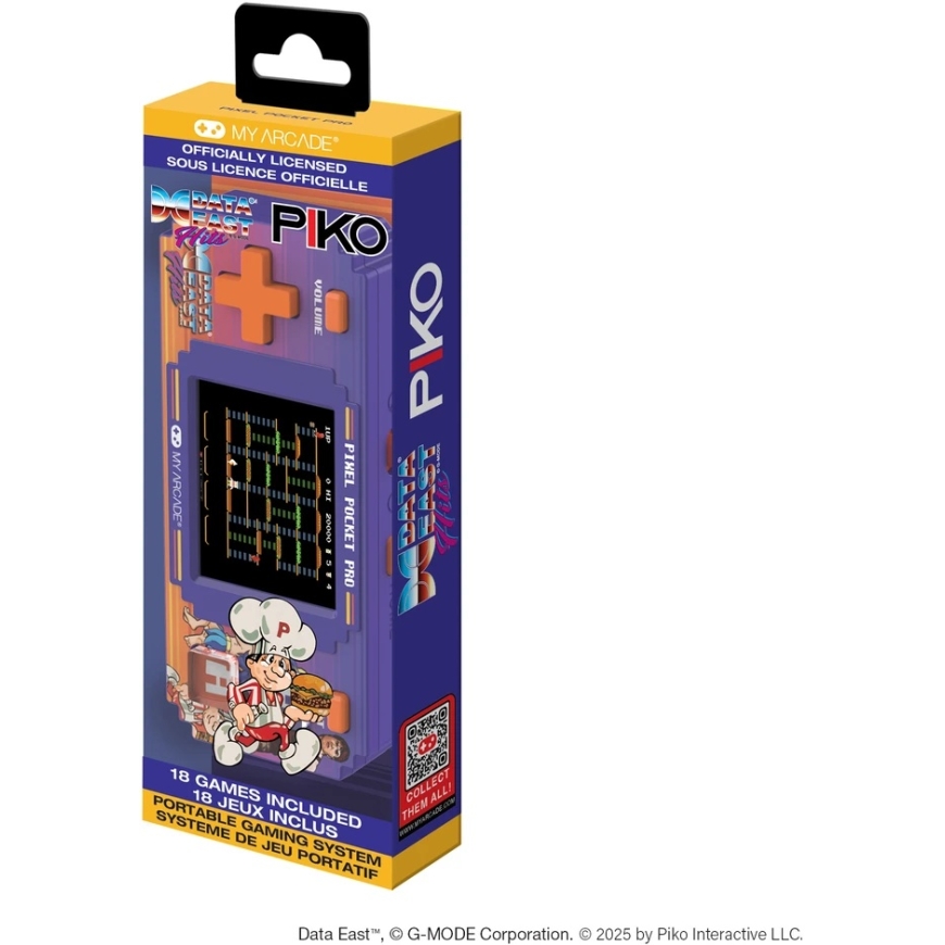 My Arcade Data East Pixel Pocket Pro kannettava pelikonsole (18 peliä) – 4