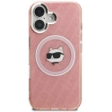 Däklas Karl Lagerfeld IML Choupette Pea Pea Logo MagSafe iPhone 16 Dėklis - Roosa Däklas Karl Lagerfeld IML Choupette Pea Pea Logo MagSafe iPhone 16 Dėklis - Roosa