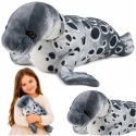 Lean Toys Pliušinis ruonis, pilkas, 50 × 30 × 25 cm Lean Toys Pliušinis ruonis, pilkas, 50 × 30 × 25 cm