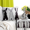 Eurofirany CHP/SPRING/Black/4 45X45 Black+White VELVET Eurofirany CHP/SPRING/Black/4 45X45 Black+White VELVET