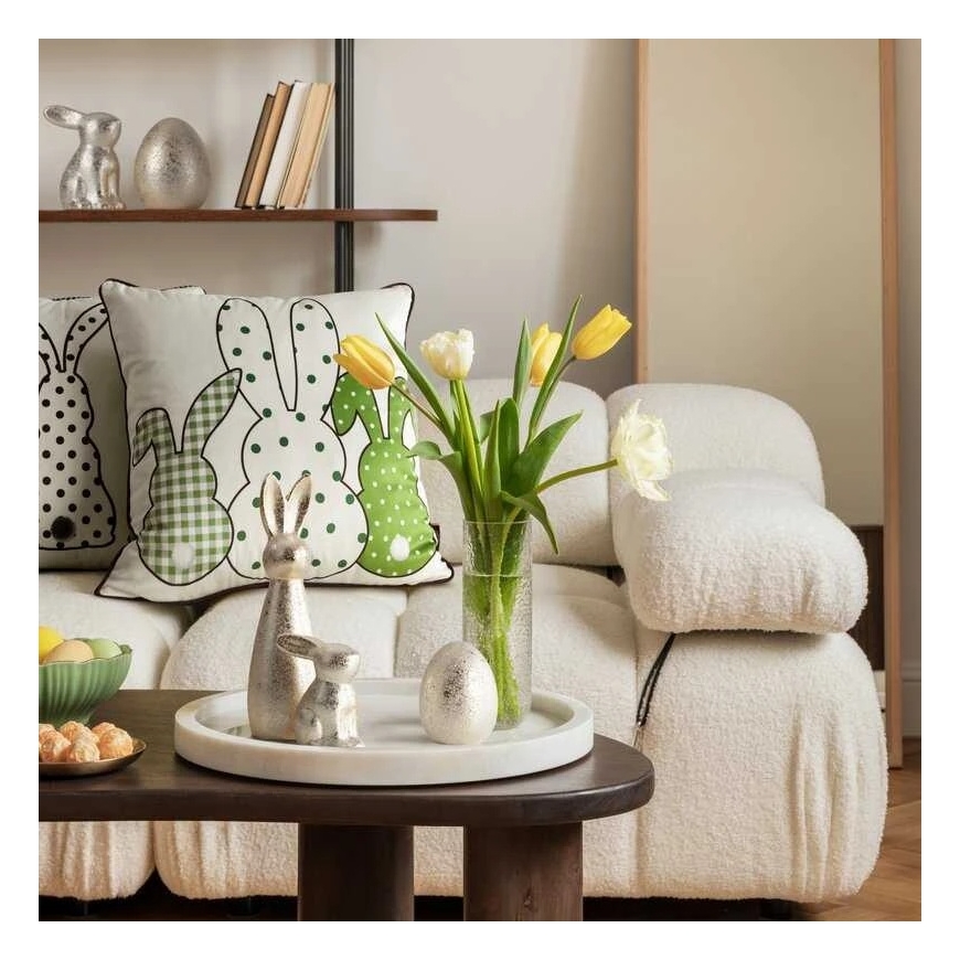Eurofirany CHP/SPRING/Black/4 45X45 Black+White VELVET – 5
