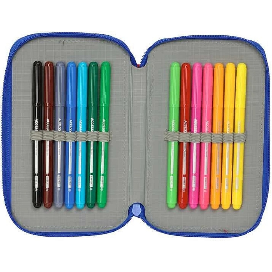 Safta Disney Pixar Cars double pencil case 29pcs – 4