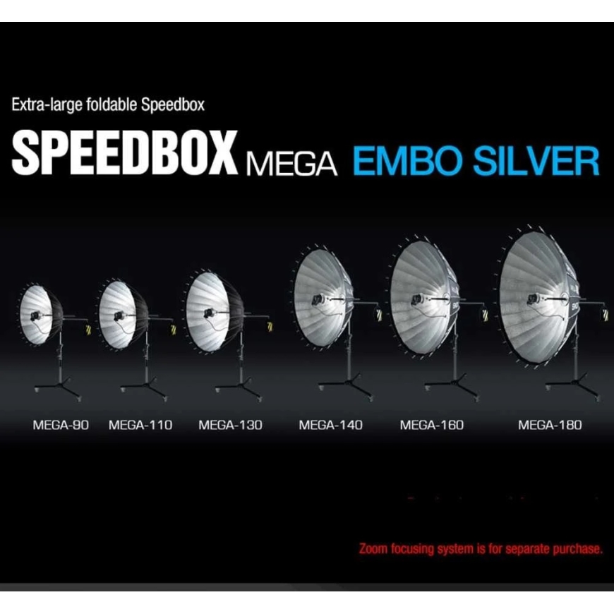 Lighting Equipment - SMDV Speedbox Mega 140 Softbox Bowens Mount 140cm Silver – 3