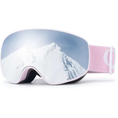 Pink Qunature Pink Ski Goggles for Kids (Medium/Large Child Version)