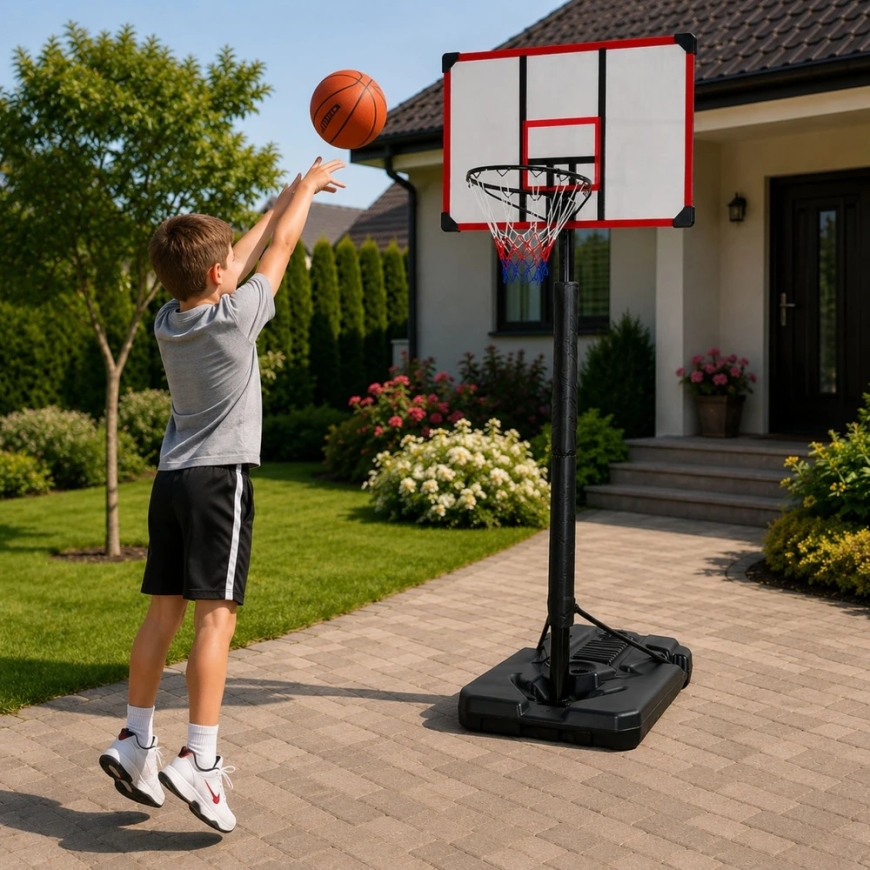 Lean Sport Basketball Hoop with Adjustable Height, 225–305 cm – 4