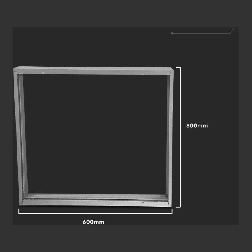 V-tac LED surface mount frame, 60x60cm, white – 3
