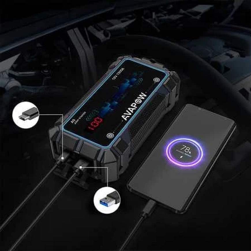 Avapow Eu AVAPOW A9 Portable External Battery 12V 1500A 30Wh – 4