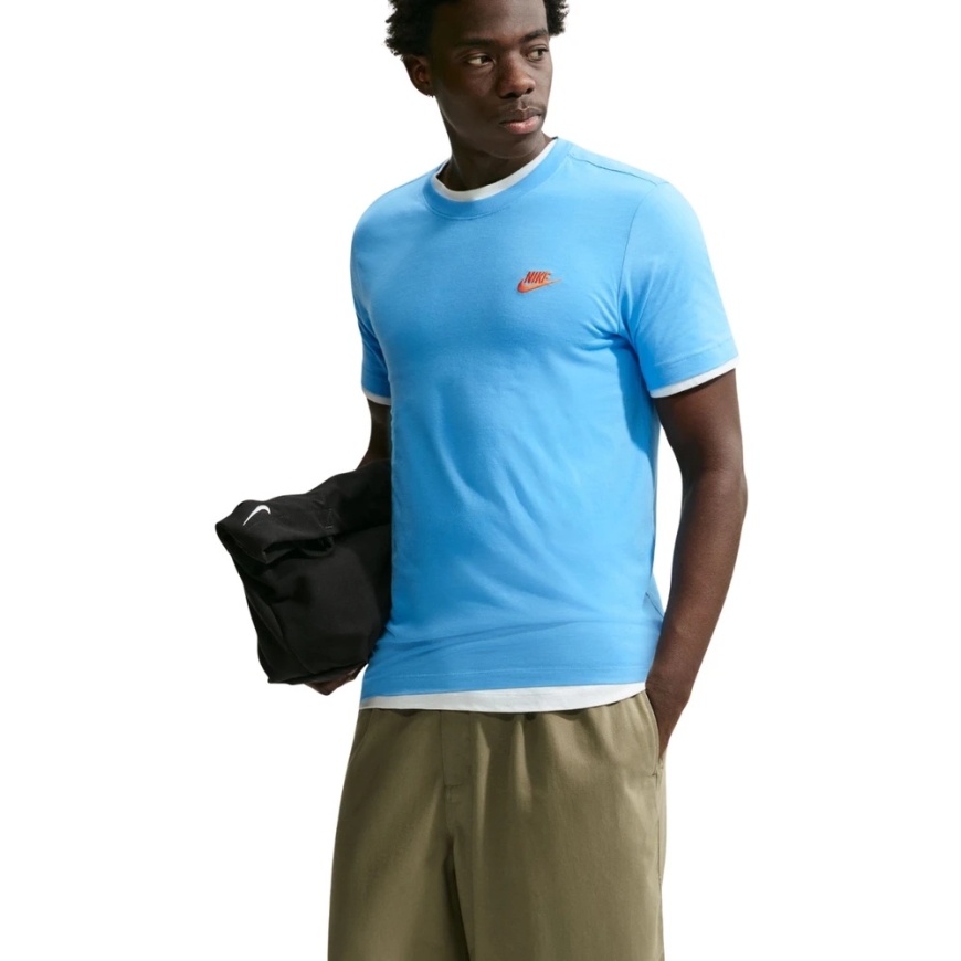 Men's Nike Club Tee Light Blue AR4997 497 (S) – 5