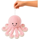 Lean Toys Plush Octopus with Stretchy Tentacles, Pink, 30 x 20 x 20 cm Lean Toys Plush Octopus with Stretchy Tentacles, Pink, 30 x 20 x 20 cm
