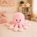 Lean Toys Plush Octopus with Stretchy Tentacles, Pink, 30 x 20 x 20 cm Lean Toys Plush Octopus with Stretchy Tentacles, Pink, 30 x 20 x 20 cm