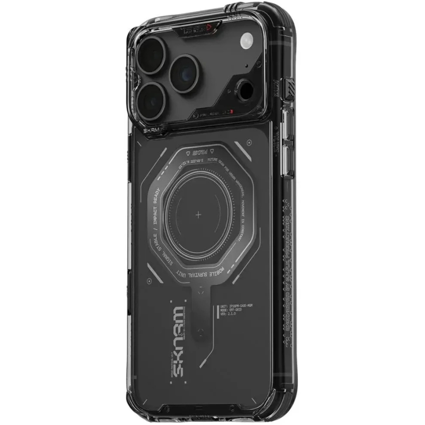 Чехол Skinarma Magma MagSafe, специально разработанный для iPhone 18 Pro Max / 17 Pro Max, цвет графит. – 4