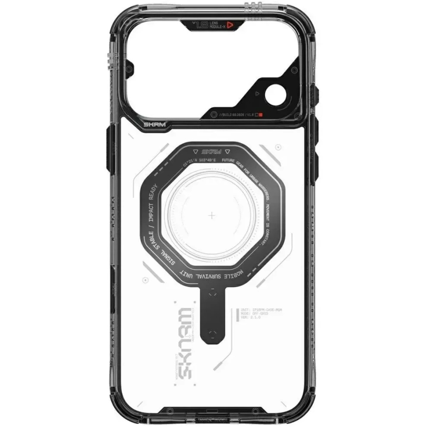Skinarma Magma MagSafe Case, designed for iPhone 18 Pro Max / 17 Pro Max, graphite color. – 5