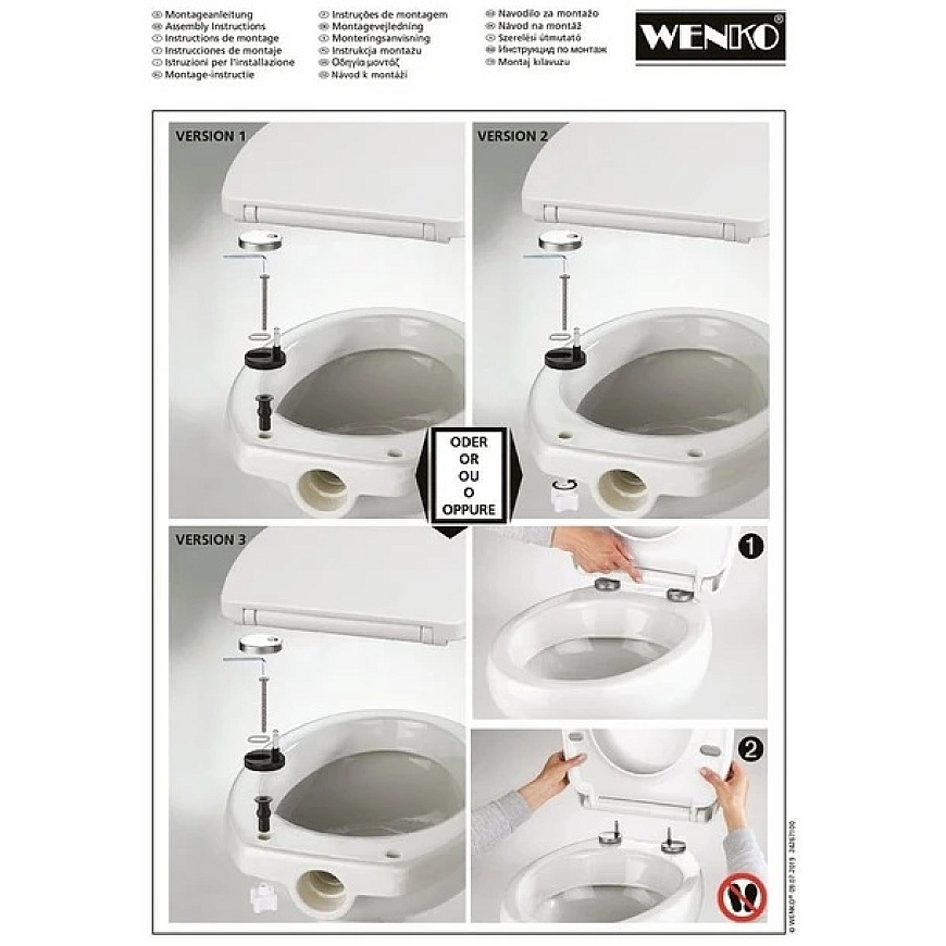 Wenko WC kaas OSTUNI Easy Close, Termoplast – 3