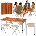 Lean välitingimustes mööbliesemete komplekt 120 x 60 cm 5 tk. Lean välitingimustes mööbliesemete komplekt 120 x 60 cm 5 tk.