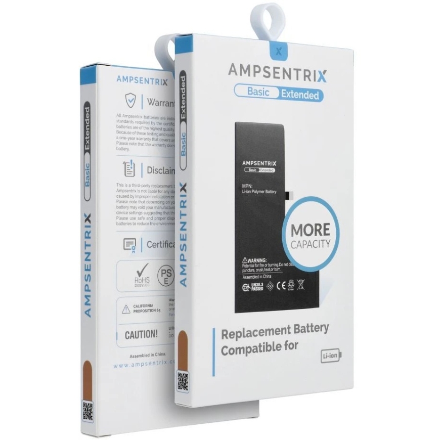 Батарея «Oem AmpSentrix Basic», предназначенная для «iPhone SE 2020» (высокой ёмкости 2250 мАч). – 5
